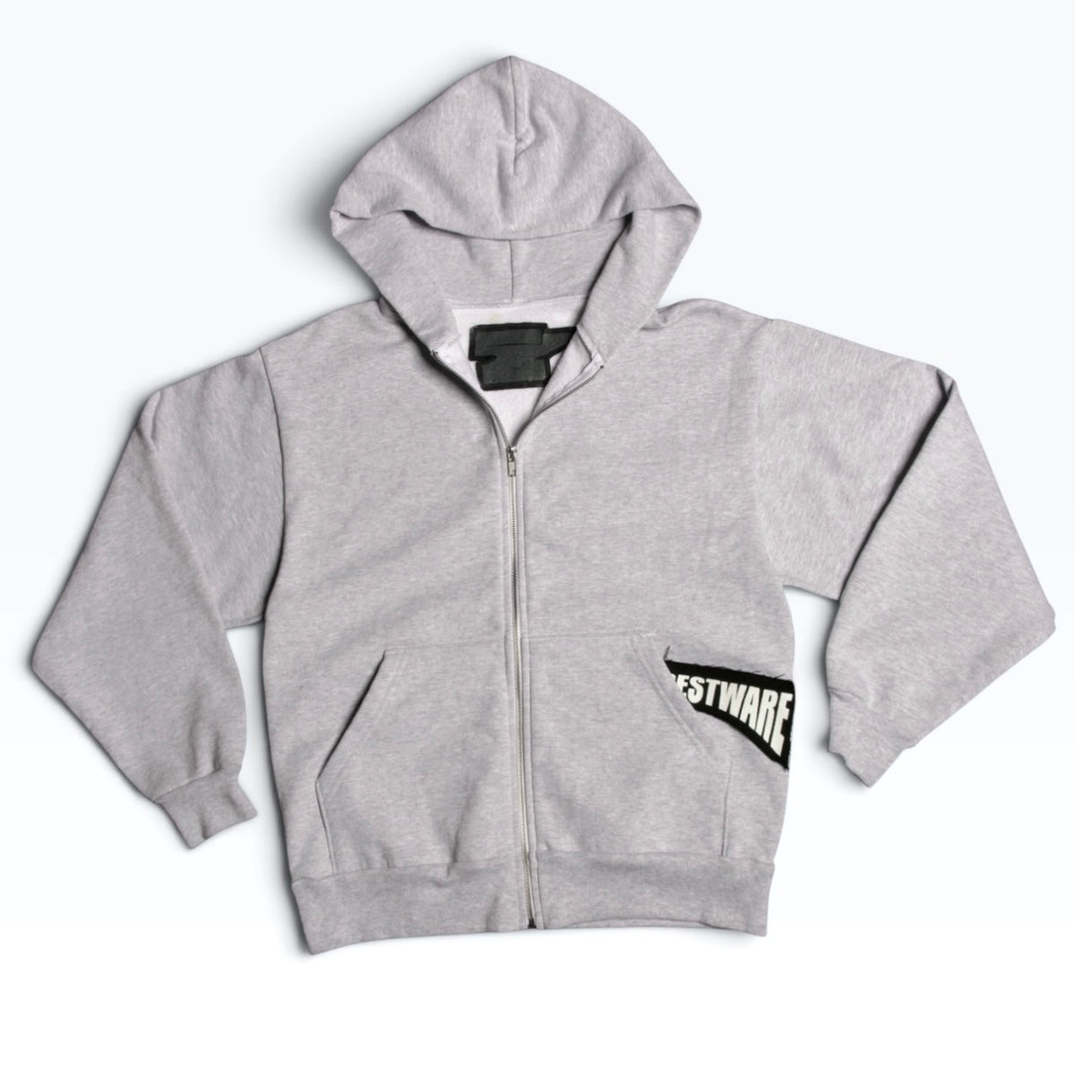 PATCHED ZIP-UP HOODIE -HEAVY WEIGHT