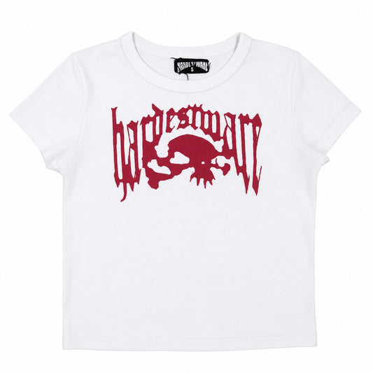 SCRIPT SKULL BABY TEE