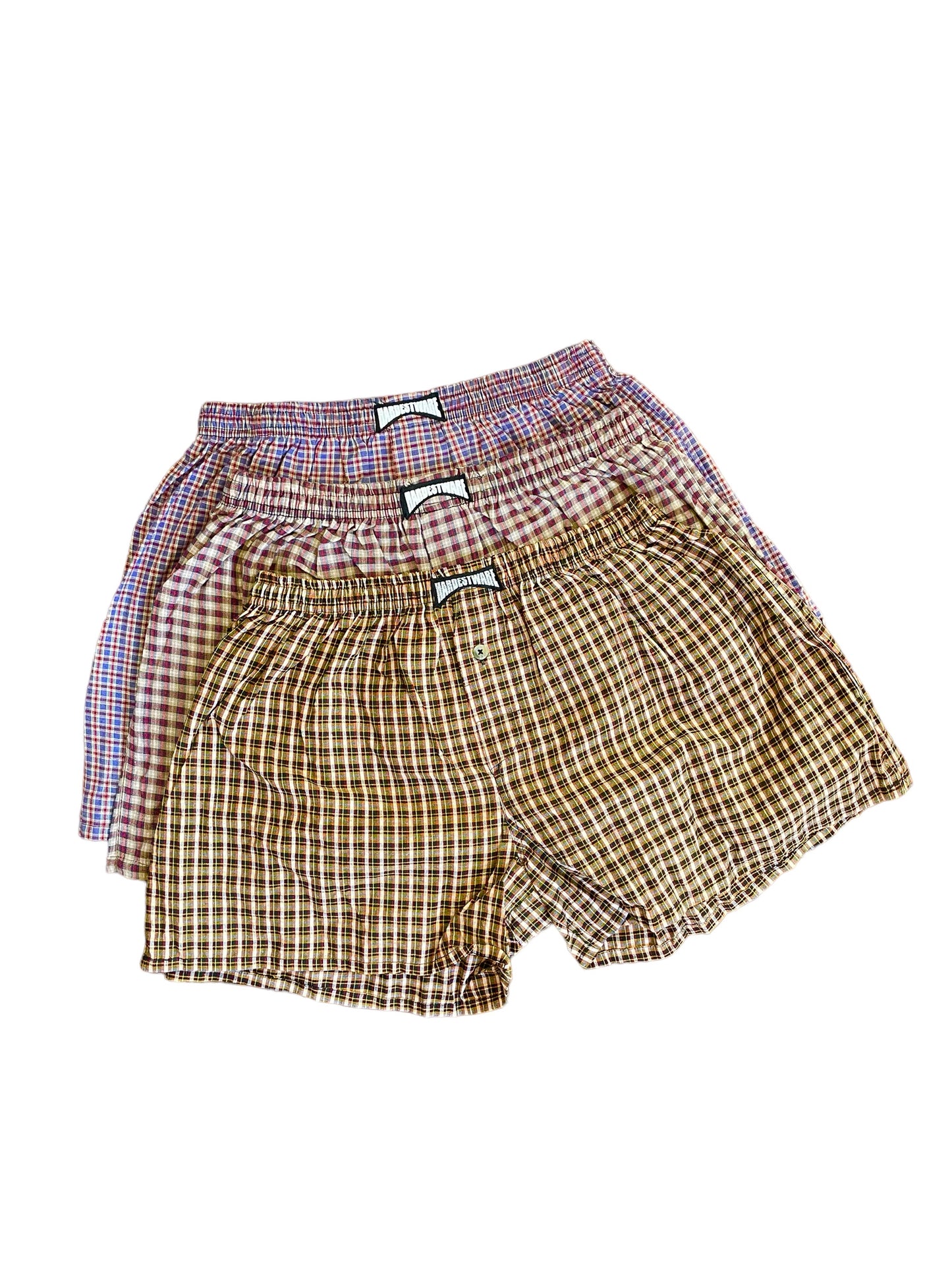 HARDEST BOXERS 3 PACK - PLAID
