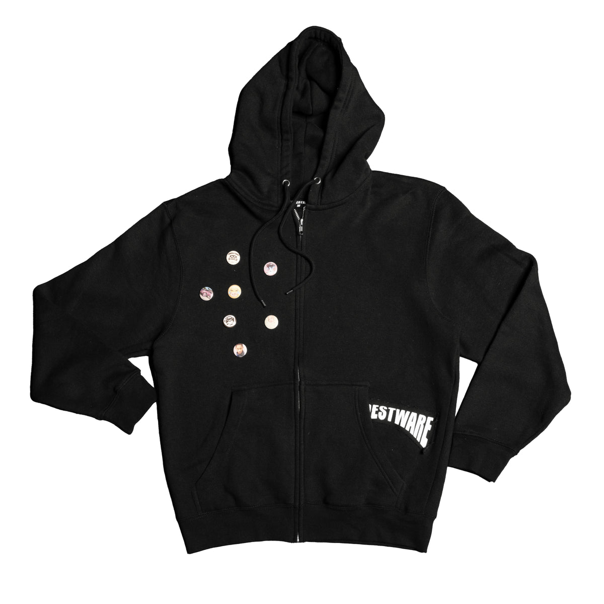 PATCHED ZIP-UP HOODIE- LIGHTWEIGHT