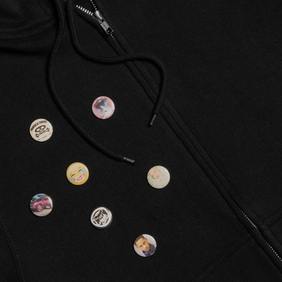 PATCHED ZIP-UP HOODIE- LIGHTWEIGHT