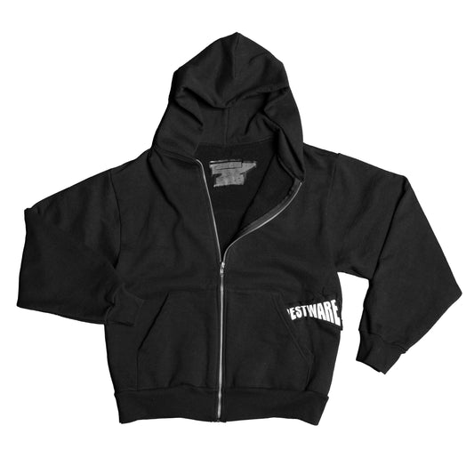 PATCHED ZIP-UP HOODIE -HEAVY WEIGHT